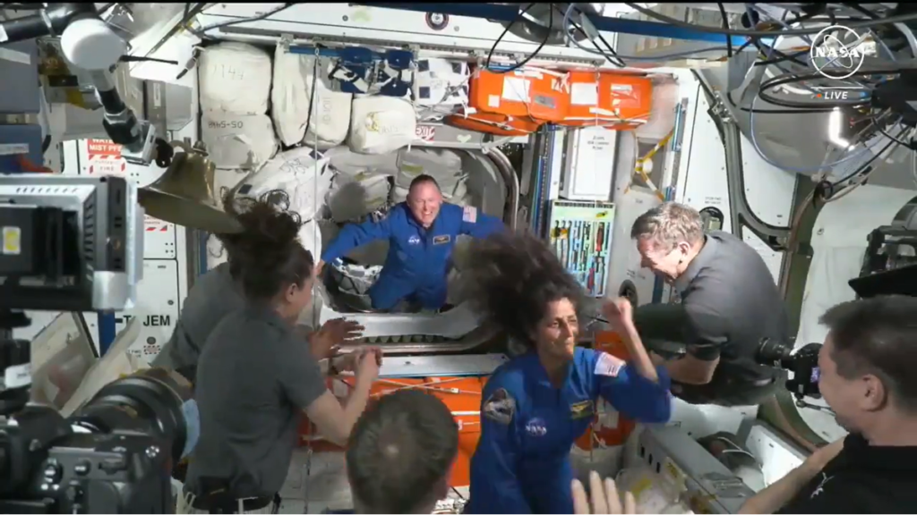 "Sunita Williams Dances Aboard International Space Station Upon Arrival via NASA's Boeing Capsule"